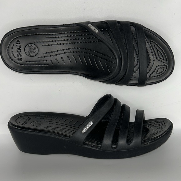 Crocs Womens Rhonda Wedge Sandals size 9 - Picture 1 of 8